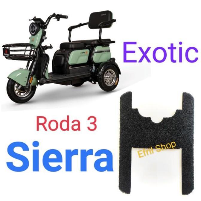 DS12 - Alas kaki karpet sepeda motor listrik roda 3 Exotic Sierra roda tiga