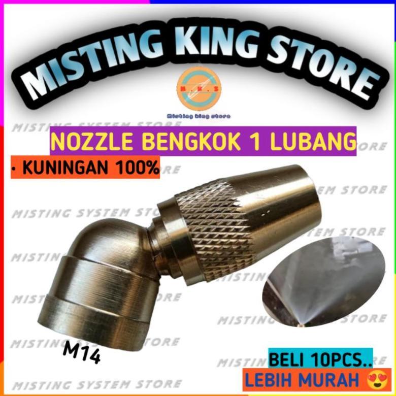 Promo Cod Ya Kak Nozzle Kuningan Sprayer Elektrik Bengkok 1 Lubang Misting Nozle Spuyer Kabut Knapsa