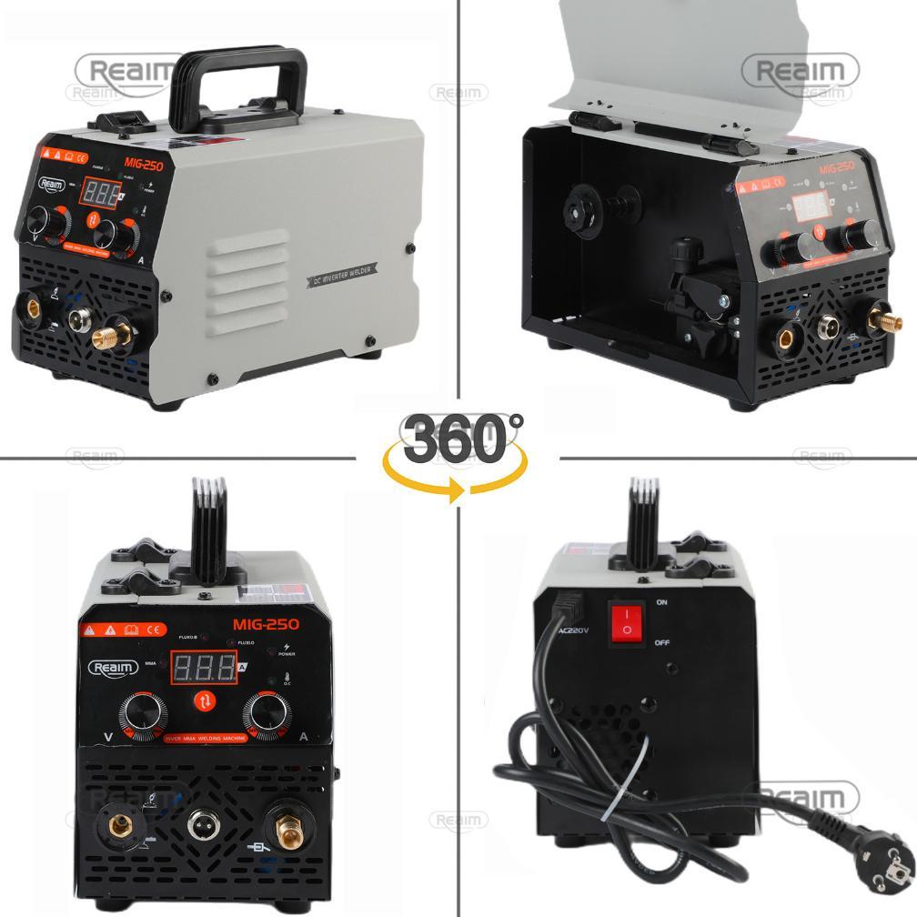 REAIM alat las Mesin Las Inverter Portable 120A 600 watt Mesin las Mesin trafo las welding Satu set 