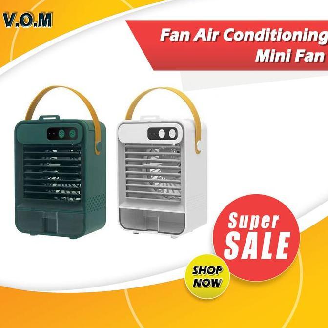 DR355 - Fan Air Conditioning Mini Fan Rechargeable Kipas AC Cas Portable 0937