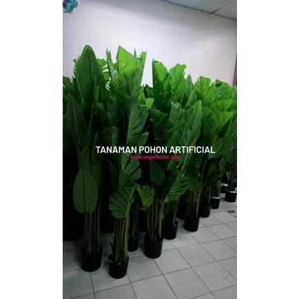pohon monstera palsu artificial T.120/190cm/pohon plastik janda bolong/pohon monstera latex/tanaman 