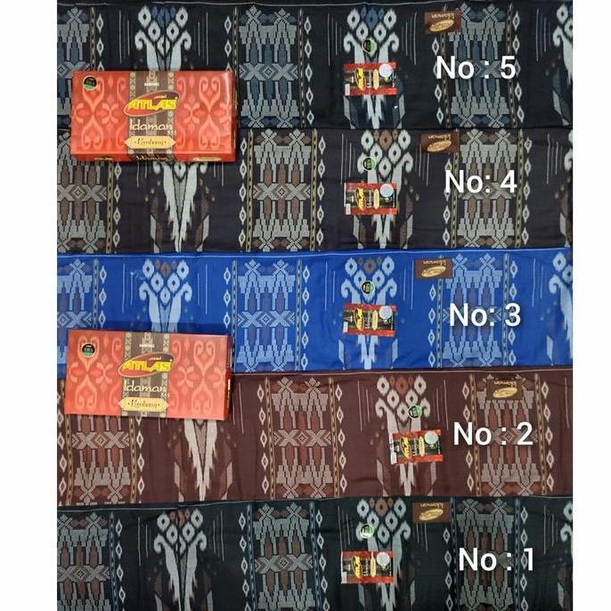 Sarung Atlas Idaman 555 Kembang Motif Bhs Sge