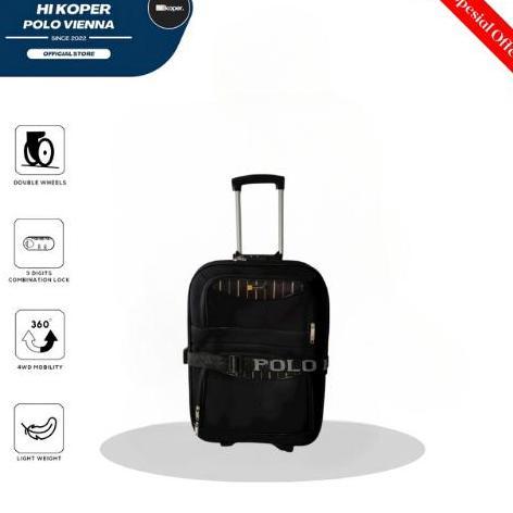 Polo Ben Size 20 Inch Koper Kain Kanvas Original Kabin & Bagasi Premium