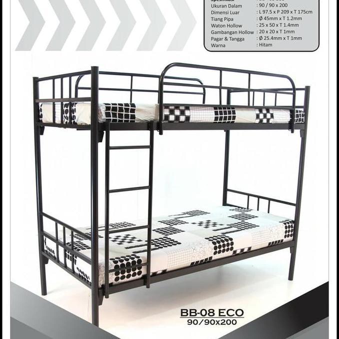 Ranjang susun besi ranjang tingkat murah ranjang besi bunk bed bunkbed