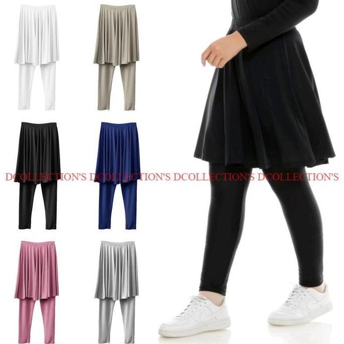 DA77 >> Legging Rok Olahraga Wanita Skirt Sport Jogging Renang Lari Zumba Senam Celana Legging Rok O