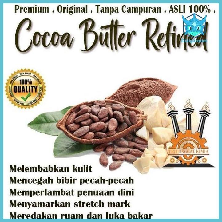 ( COKLAT ) COCOA BUTTER REFINED RAW CACAO 500GR MENTEGA COKELAT LEMAK COKLAT BAHAN KUE  COKLAT BUBUK