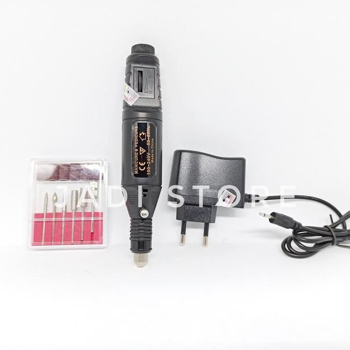 Gerinda Mini Set Tangan Bor Grinder Drill Set Alat Ukir Piring Keramik dan Sendok Akrilik Listrik