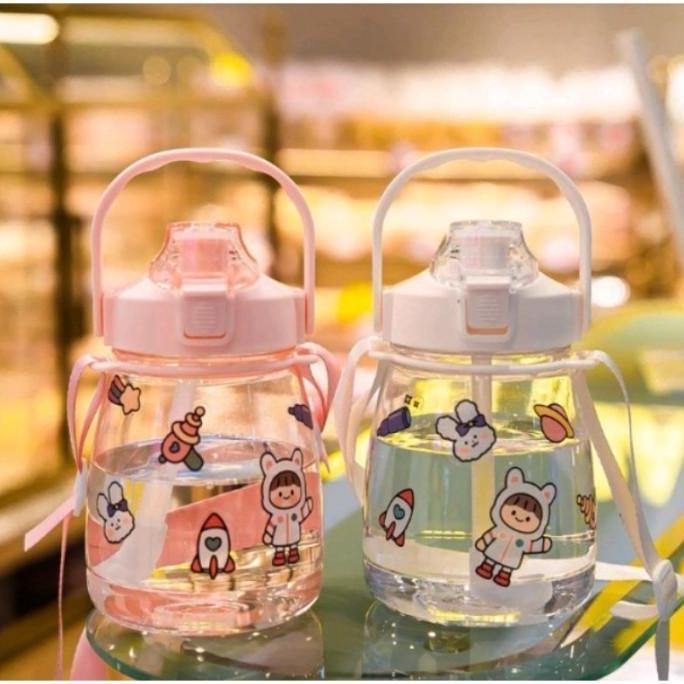 New- Botol Minum 1.3 Liter Bening /Botol Gemoy Bening VIRAL FREE STICKER