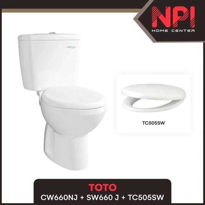 Promo Toto - Closet Kloset Toilet Duduk Cw 660 Nj J / Cw660Nj / Cw660J Sw660J COD