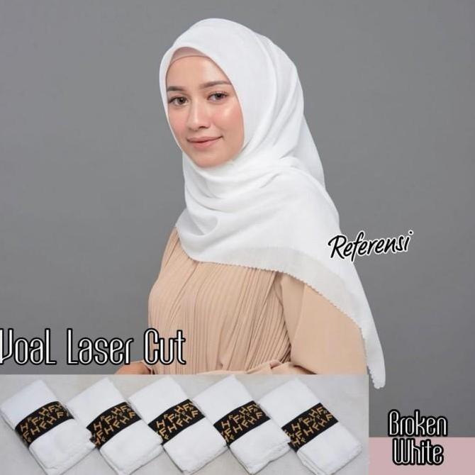 New- Hijab Jilbab Kerudung Segiempat Katun Voal FH Denay Lc Polos uk 115