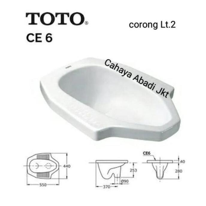 Promo CLOSET / KLOSET JONGKOK TOTO PUTIH CE6 LANTAI 2 (GOJEK) Wc COD