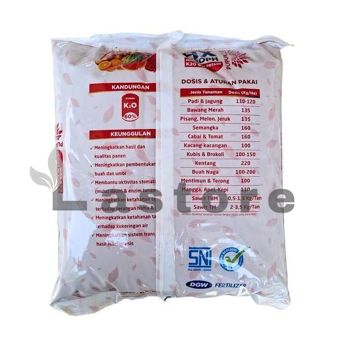 Pupuk KCL HX MROPH Produksi DGW Kemasan 5 Kg