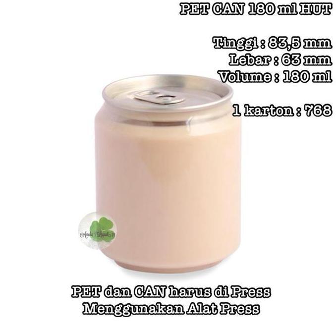 Pet Can 180 Ml Hut Isi 30 Pcs Botol Pet Can Alumunium Untuk Minuman Juice