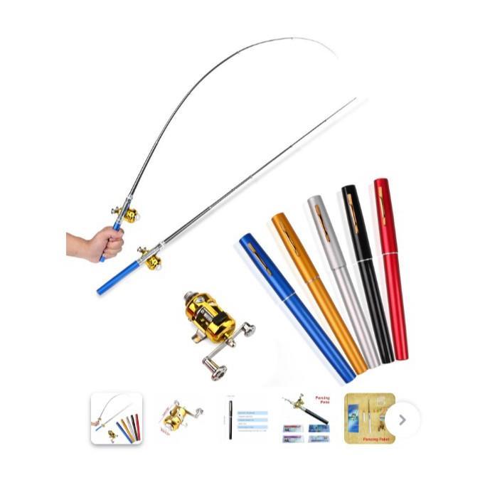 Yukaricollection - Joran Pancing Rod Pen Pancing Alat Pancing Mini Pen Fishing Rod Aa - Gratis Ongki