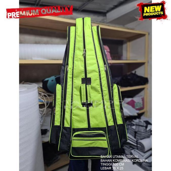 Tas Pancing Jumbo 100Cm Murah,Tas Joran Pancing,Tas Pancing Bahan Terpal Kanvas Polos Setrip Ransel 