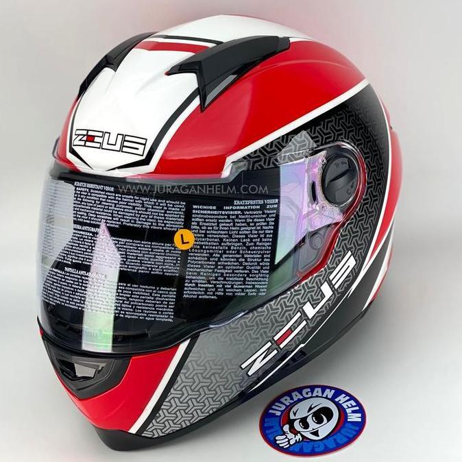 Zeus Zs811 Z811 Al51 Red/White Full Face