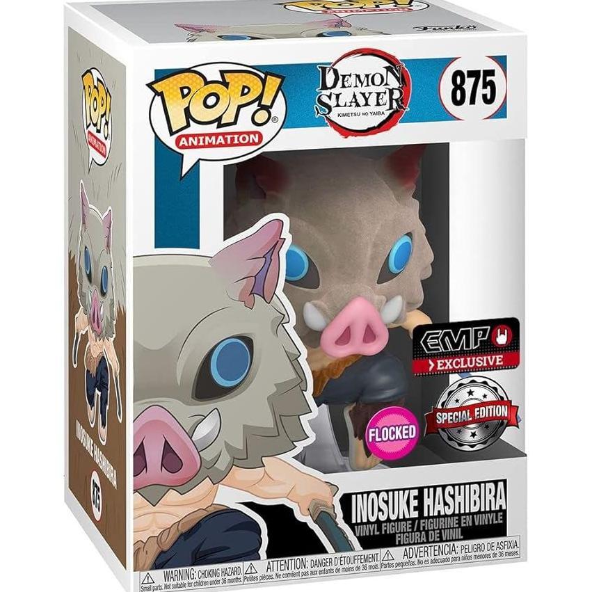 Funko Pop Animation Demon Slayer Inosuke Exclusive Flocked