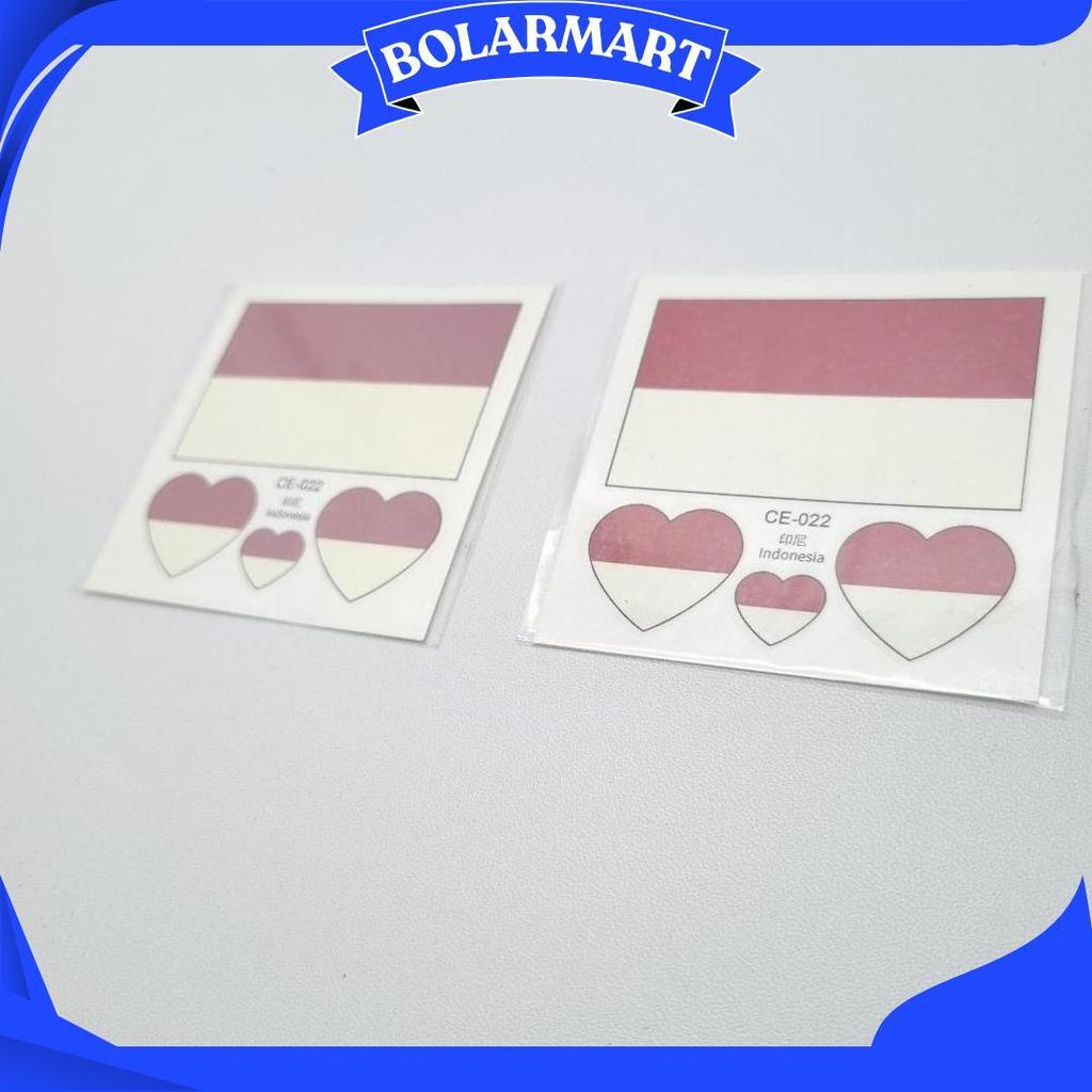 Stiker Tato Wajah Bendera Merah Putih Hut Ri Sale