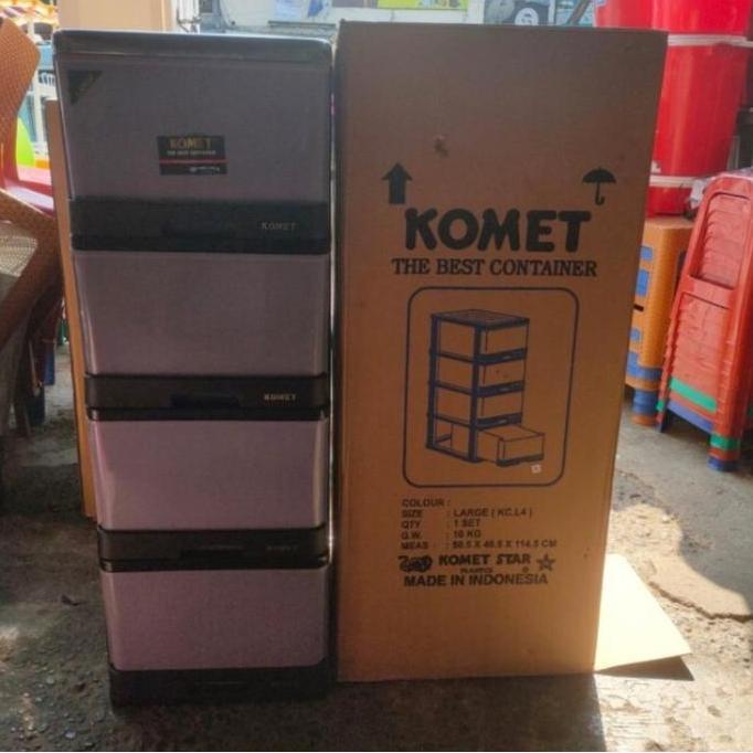 Lemari Kontainer Laci Komet Susun 4 Large
