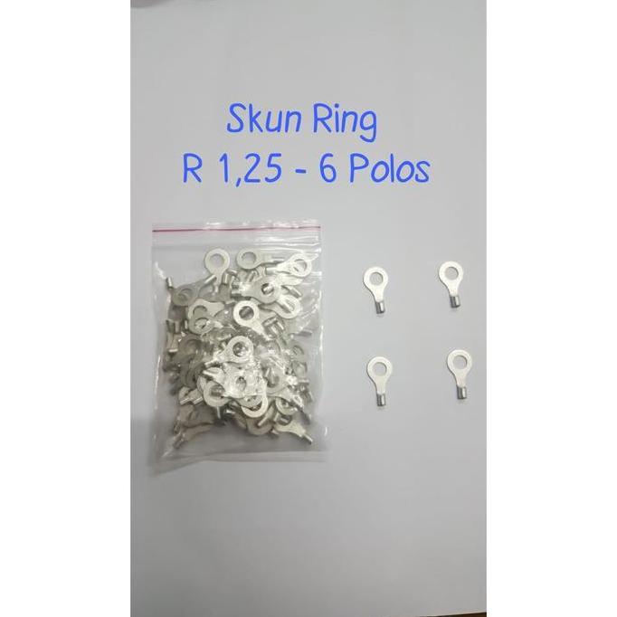 Skun Kabel Ring O Non Isolated 1.25-6/Skun VR 1.25-6 POLOS/Skun 1.5mm