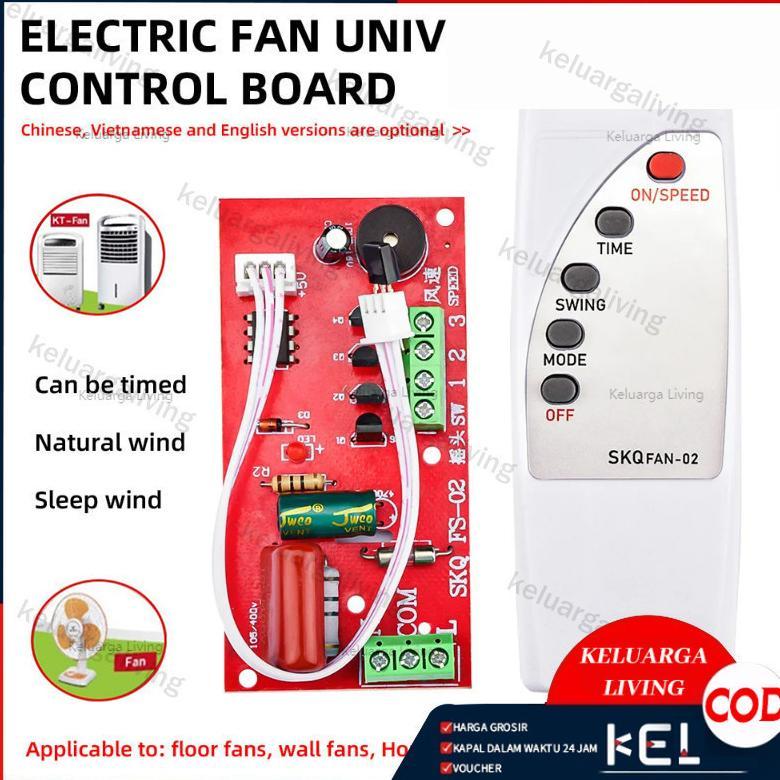 Modul + Remot universal Kipas Angin Modul PCB KIPAS ANGIN YUNDAI / ARASHI / MASPION / COSMOS / MIYAK