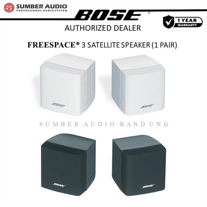 Bose Freespace 3 Satellite Speaker Bose Satelit Speaker hitam/putih (1 Pair)