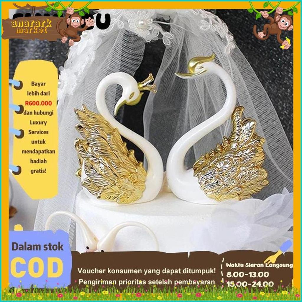 Cusss Serbu Eyre Jaminan Kualitas Hari Valentine Emas Dan Perak Mahkota Angsa Cinta Romantis Flaming