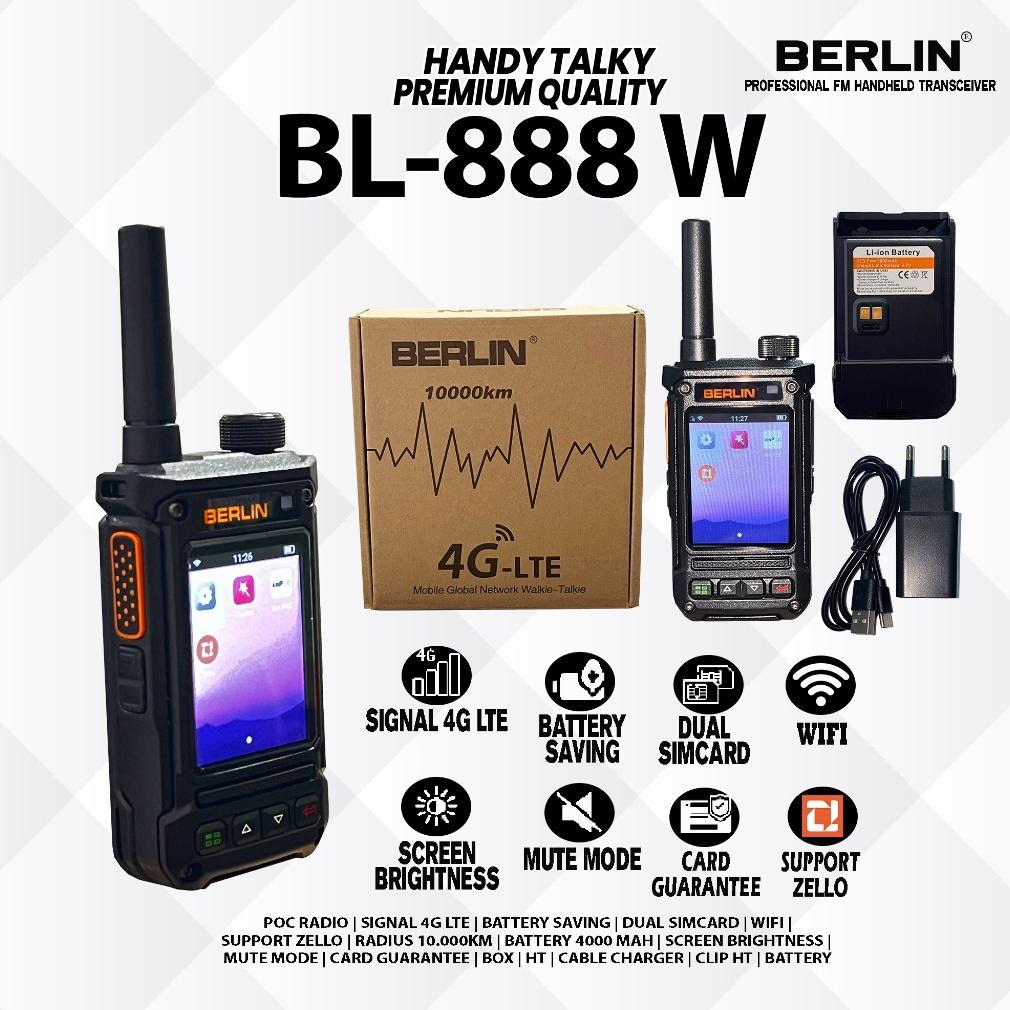 HT POC 4G BERLIN BL-888 W / BL-888 PRO Simcard | Wifi | Support Zello