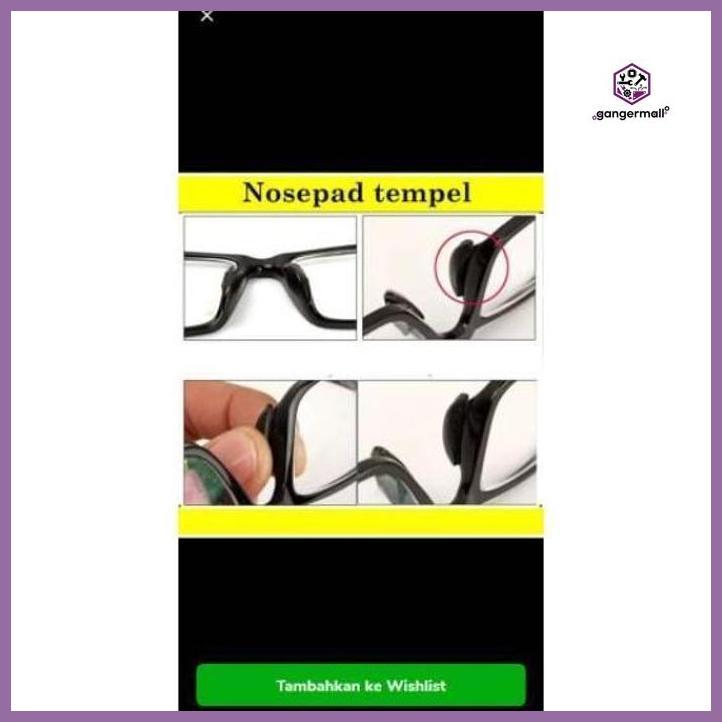 PROMO NOSEPAD KARET PENYANGGA HIDUNG KACAMATA ANTI MEROSOT PACKING AMAN