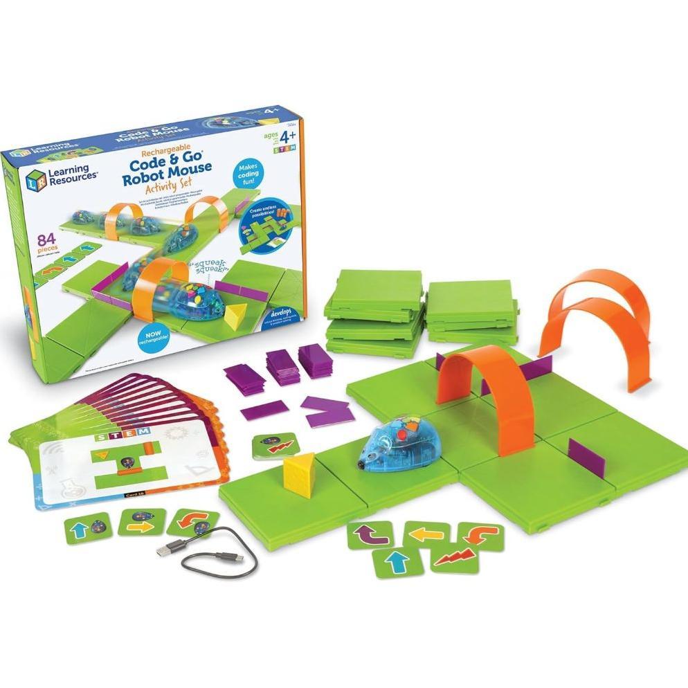 Learning Resources Code & Go Robot Mouse Activity Set Rechargeable