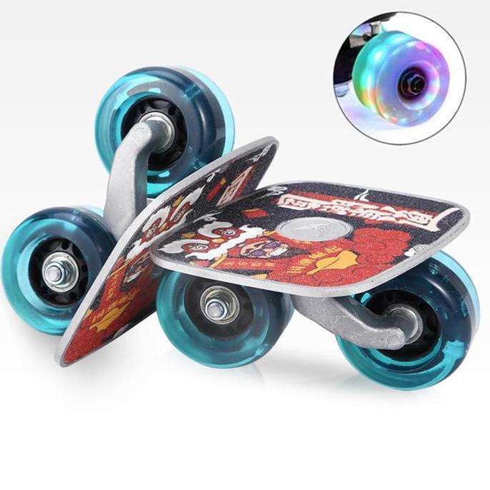 ALABASTER Papan drift/drift board skates anti slip plate blue wheel