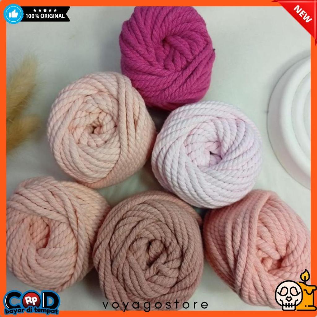 Lagi Diskon Nih 4 Mm Tali Benang Katun Macrame Murah Warna Pastel Berat 100 Gram Ukuran 4 Mm