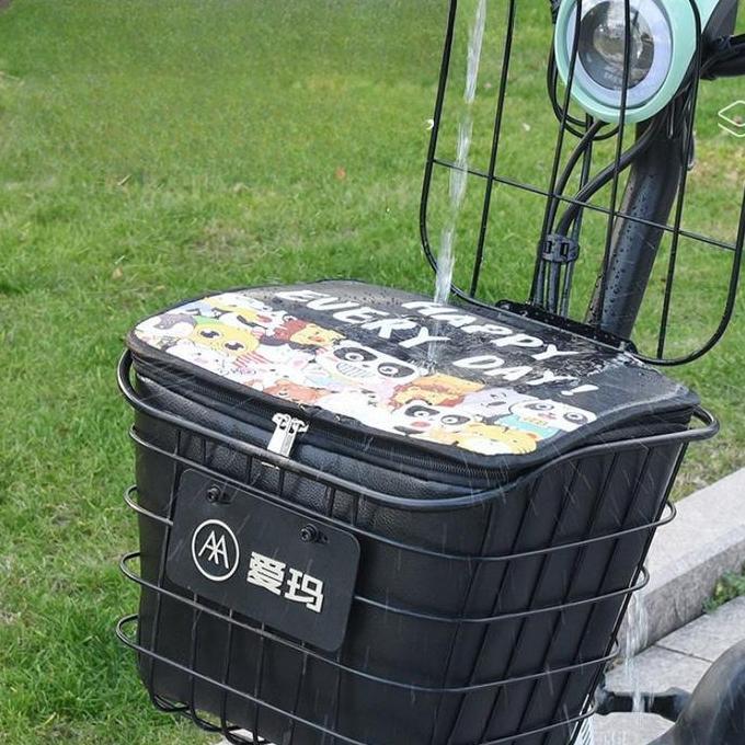 Baru Keranjang Mobil Listrik Tas Tahan Air Baterai Keranjang Sepeda Tertutup Keranjang Mobil Antideb