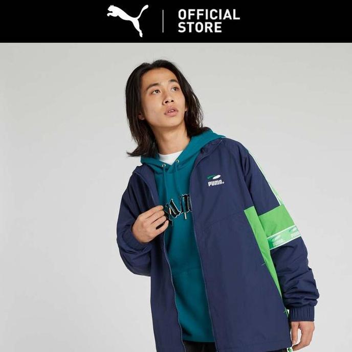 PUMA Jaket Tenun Pria Club Navy