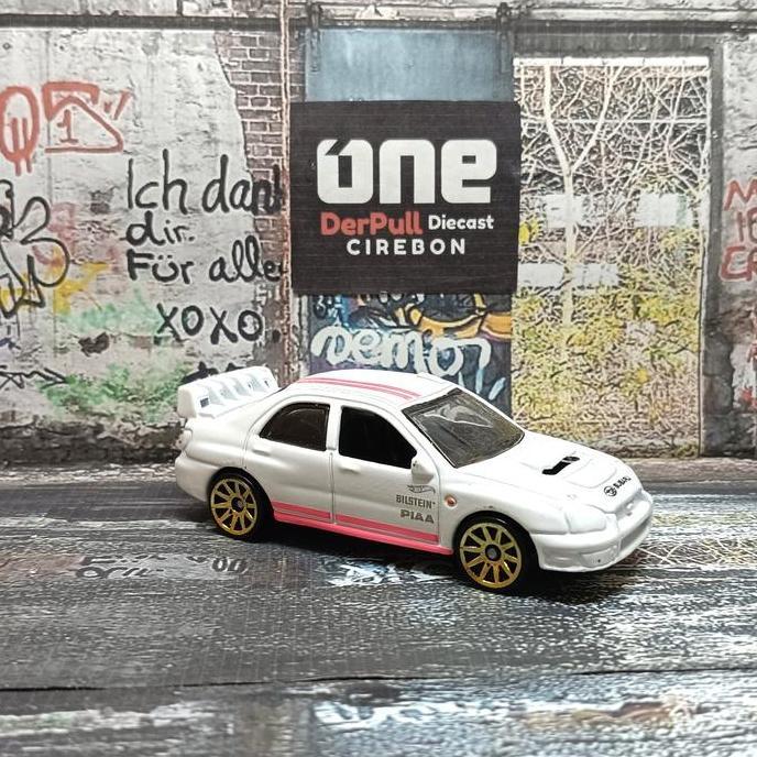 hot wheels subaru impresa putih new loose