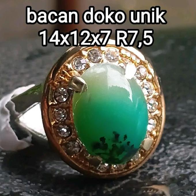 batu bacan doko Batu hijau /green calsedone /batu relaxa /batu natural hijau