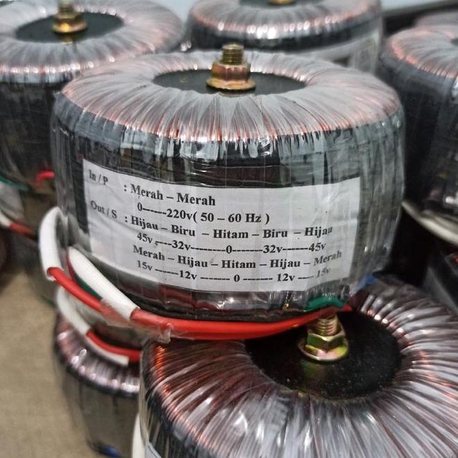 Trafo Toroid Donat 5A Ct45V Murni Tembaga