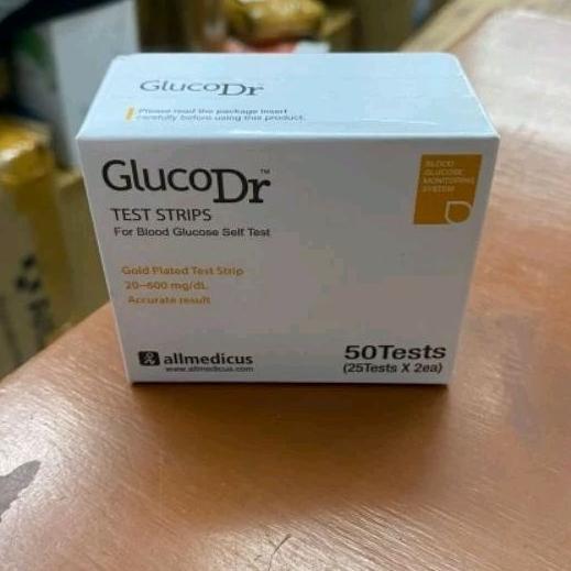 Strip Gluco Dr Code 8 Refill / Stik Gula Darah Gluco Dr Code 8 isi 50