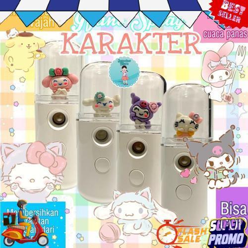 Cod Nano Spray Sanrio/Nano Spray Karakter My Melody Cinnamon Roll Kuromi Pompom Purin/Mist Sprayer P