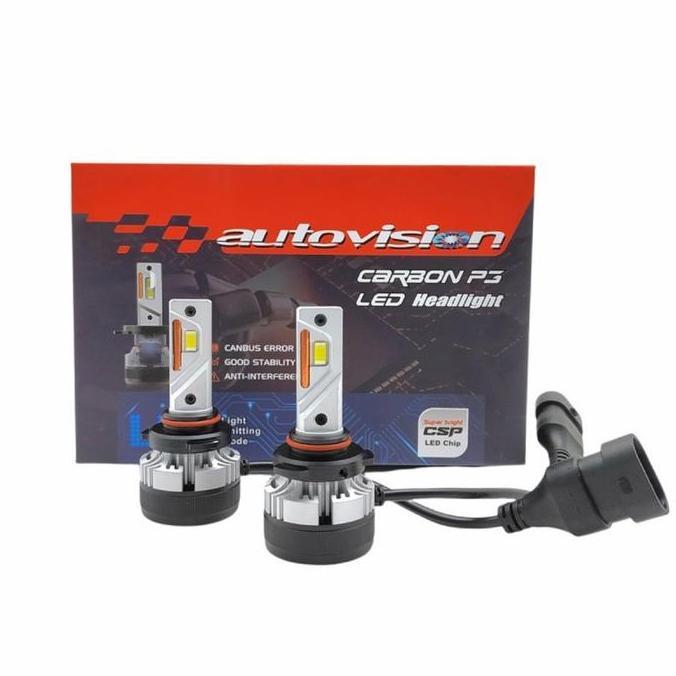 Bohlam Lampu LED Mobil Autovision Carbon P3 HB3 58 Watt 5700 Kelvin