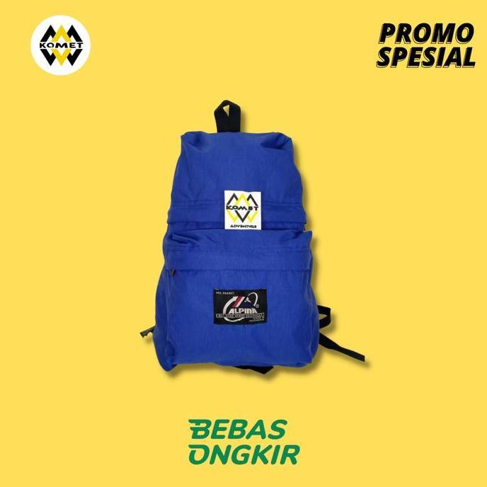 Alpina Tas Ransel R-011 KOMET Adventure Biru Anti Air 5 Liter untuk Wanita & Sekolah Bebas Ongkir Pr