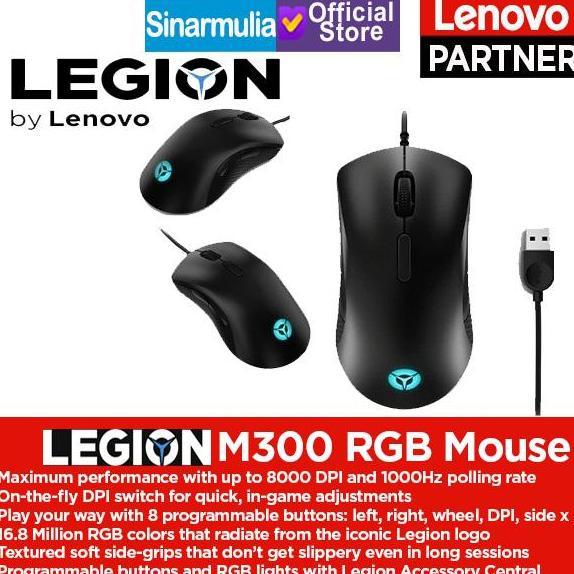Mouse Gaming Lenovo Legion M300 RGB