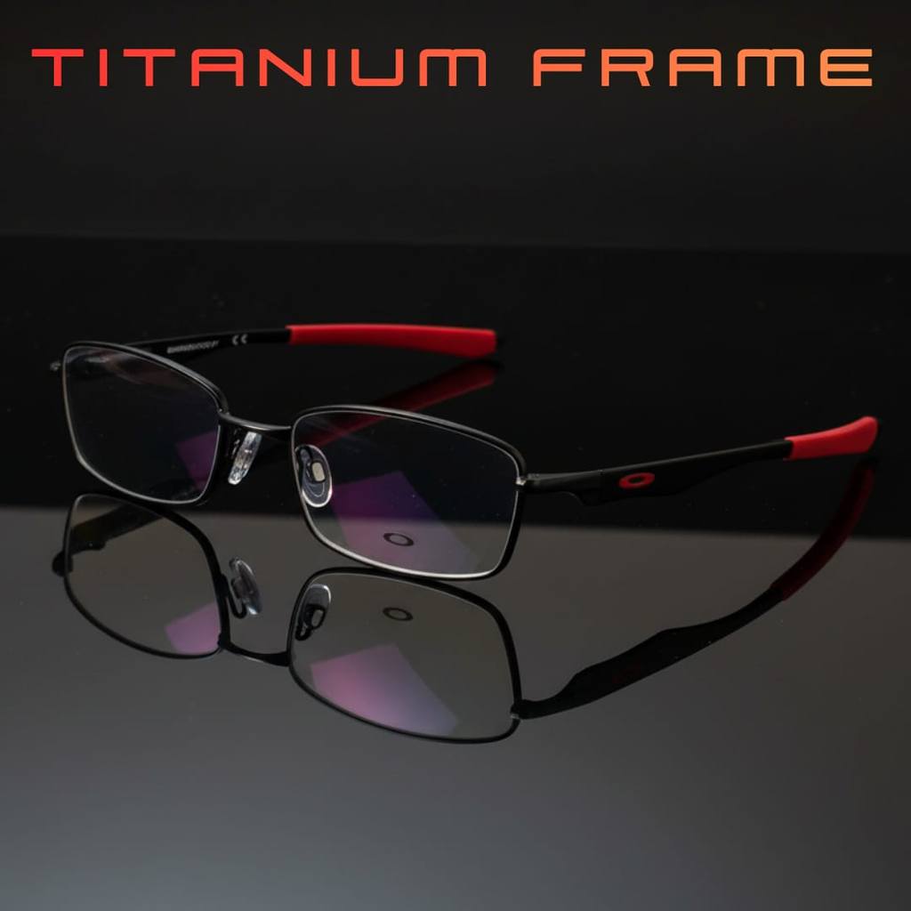 OAKLEY Kacamata Baca Dan Jalan PROGRESIF Photocromic Bluecromic Pria Sport Titanium Kaca Mata Plus