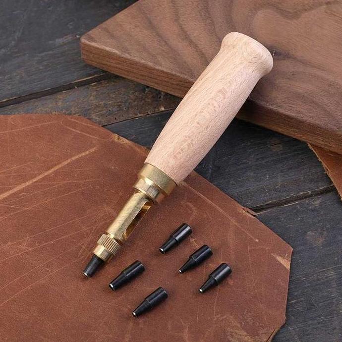 Alat Pembolong Tali Pinggang sabuk / lubang tas 6 Tip 1.5-4mm - MU0179