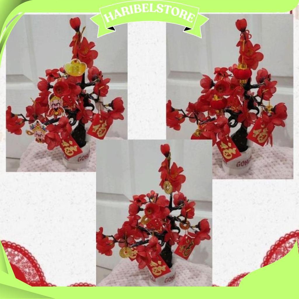 Hiasan Meja Pohon Angpao Pohon Imlek Mini E Ori