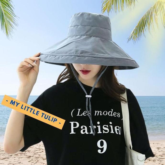 Topi Pantai Lebar / Topi Lebar Besar Polos / Topi Wanita Topi Kepala