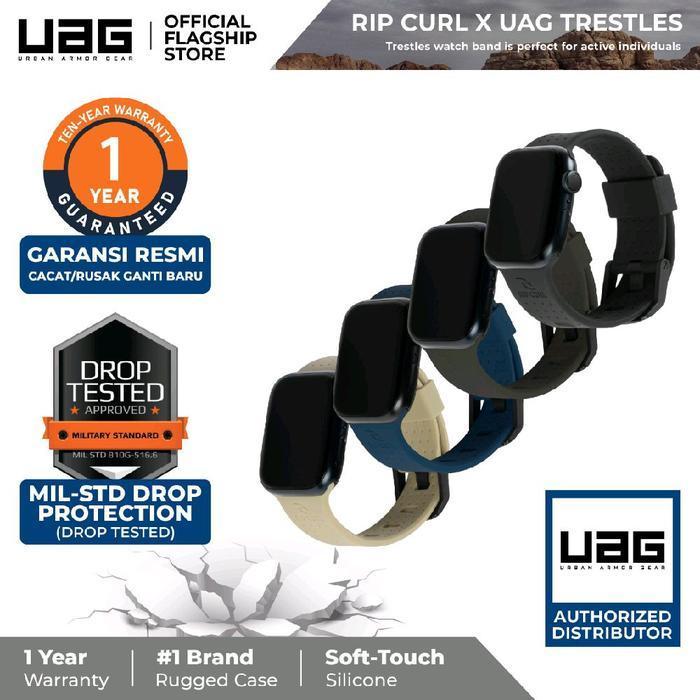 Strap Compatible For Apple Watch Ultra Series 1 2 3 / Series 8 7 45Mm - Uag Rip Curl X Trestles Terl