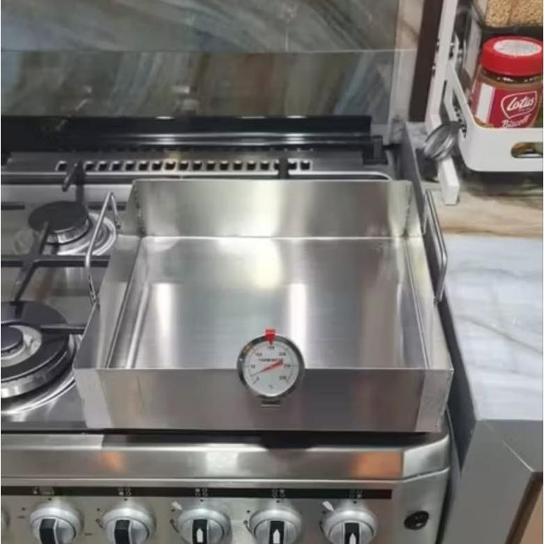 Bisa Cod Wajan Donat Stainless Steel / Wajan Kotak Stainless Serbaguna ||