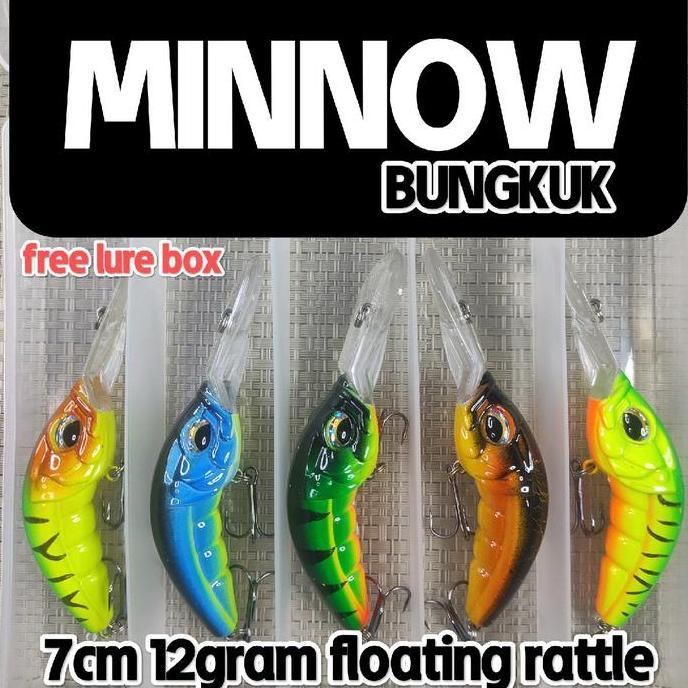 paket umpan MINNOW BUNGKUK lidah panjang
