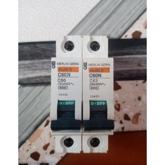 New- MCB Merlin Gerin Multi 9 C60N 50A 63A